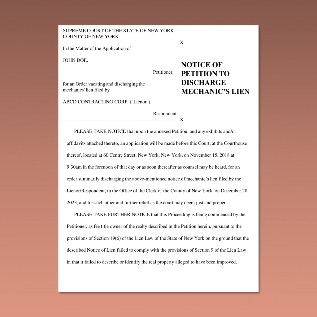 Mechanic’s Lien Lawyer